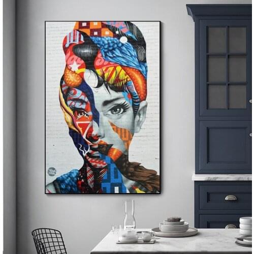 Modern Living Room Posters and Street Art Wall Picture Print Home Wall Graffiti Art Canvas Print Canvas Painting Decoration