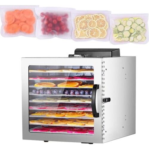 10 Layers Food Dehydration Dryer Dried Fruit Machine Electric Fruit Vegetable Meat Herbs Food Dryer 1000W