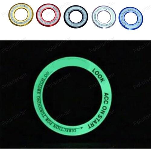 Luminous Sticker Ring Auto Decoration Ignition Switch Cover Car Styling for Nissan new Livina