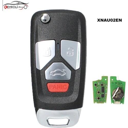 5PCS/Lot XHORSE Universal Remote Key Fob 4 Button for VVDI Key Tool XNAU02EN