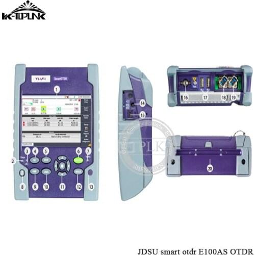 High Performanc E100AS Smart OTDR E100AS Optical Time Domain Reflectometer 30/30dB SM 1310/1550nm visual fault locator