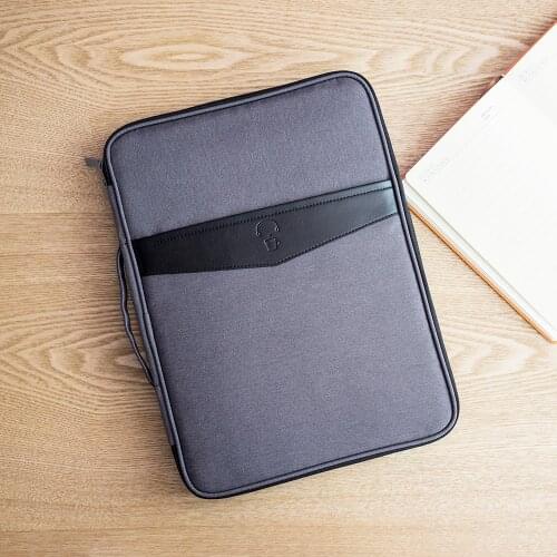 High Quality Solid Big Capacity Document Bags Waterproof Passport Holder Men Business Briefcase travel Accessories