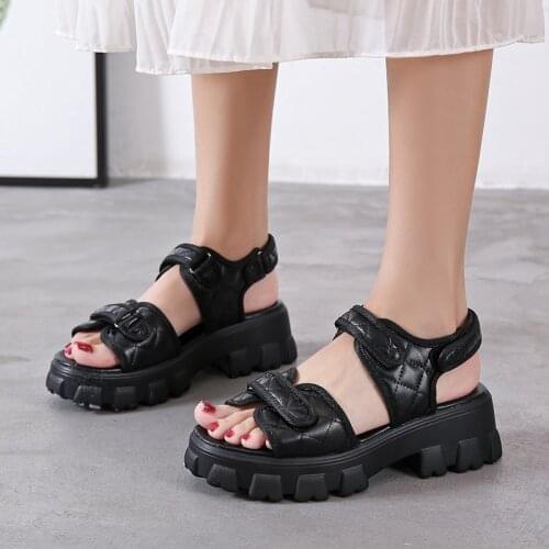 Summer Platform Women Sandals Black 2021 Casual Outdoor Fashion Comfortable Causal Ladies Sandals High Quality Beach Shoes