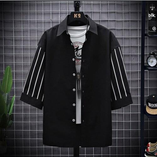 Zxojk Mens Striped T-shirts