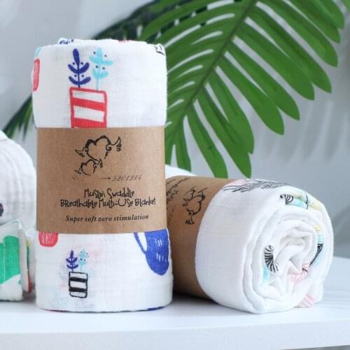 110x120cm Rainbow Bamboo Cotton Baby Blanket Soft Muslin Swaddle Blanket Swaddle Set Newborn Have a Bath Sleeping Customizable