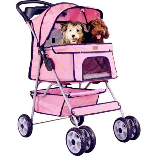2016 Transportin Perro Bestpet Four Wheel Pet Stroller, For Cat, Dog And More, Foldable Carrier Strolling Cart, Multiple Colors