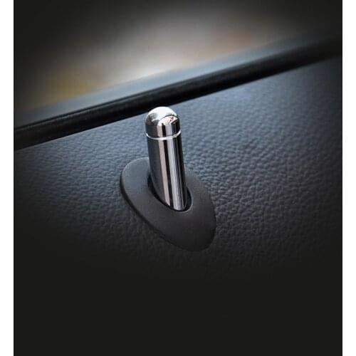 4Pcs Car Door Lock Stick Pin Cap Trim For Chevrolet Cruze Trax Malibu for Opel Mokka ASTRA J Insignia Sport Tourer