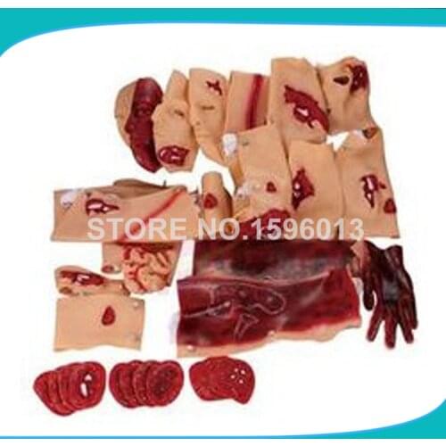 43 Trauma Nursing Evaluation model, Casualty Wound Simulation Kit Military Doctors Training