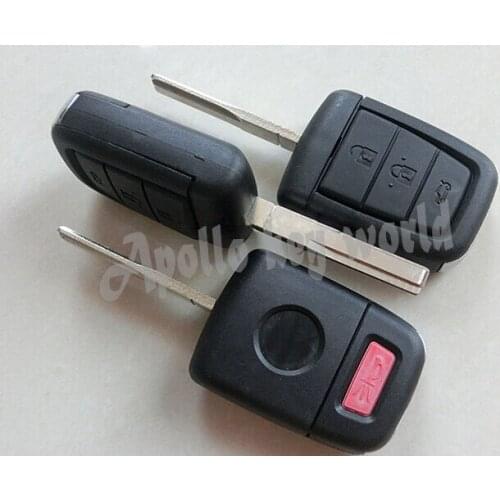 5 PCS/lot For Chevrolet Holden VOLT Remote Key Shell Case 3+1 Button Fob Key Cover