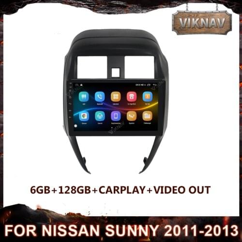 9" Android 10.0 Car Radio Audio Player GPS Navigation For Nissan Sunny 2011-2013 with GPS Navigation Touch Screen Head Unit