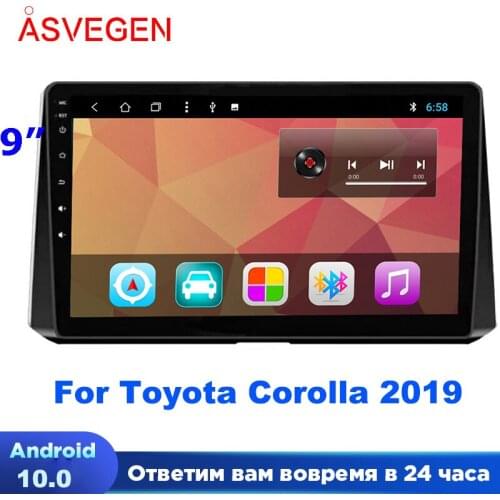 9" Android 8.1 For Toyota Corolla 2019 Autoradio Car Multimedia Stereo Radio Audio DVD GPS Navigation Sat Nav Head Unit