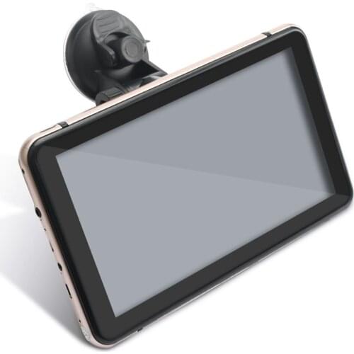 7 Inch Android Car GPS Navigator 1GB RAM 16GB ROM Touchscreen Navigation Car WiFi with Car Dash Camera DVR Free GPS Map Gold