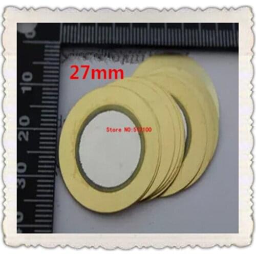 Free Shipping 100pcs 27mm diameter pressure washers piezoelectric ceramic piece Piezoelectric buzzer Piezoelectric buzzer