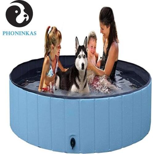 Pet Swimming Pool Foldable Pool Dog Cat Bathing Tub Bathtub Wash Tub Water Pond Dog Swimming Pools for Dogs Cats Kids