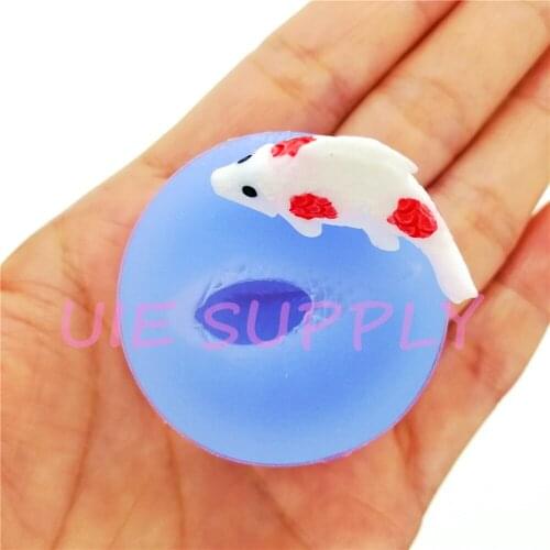 DYL842U 3D Fish Silicone Mold Fondant Cake Decoration Candy Chocolate Resin Earrings Pendant Making Clay Craft 30.3mm x 14.1mm