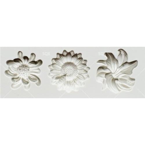 Flower /Bee Cake Baking Molds,Moule Silicone,Cake Decorating Tools Pastry Tools Kitchen AccessoriesSQ16306