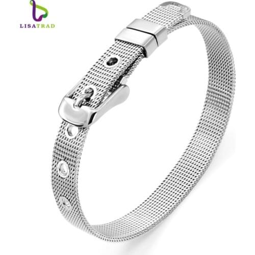 Hot Sale!! 8mm/ 10mm Stainless Steel Wristband Bracelet Fashion Accessory Fit for Slide Letters Charms High quality! LSBR01-02
