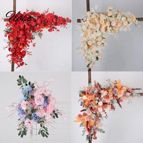 Flone Wedding Arch Artificial Flowers Swag Fake Floral Arrangement Decoration