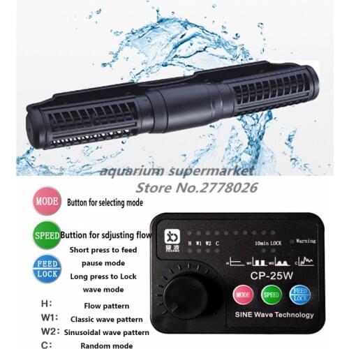 Jebao/Jecod CP-25 CP-40 CP-55 Cross Flow Circulation Pump Wavemaker with Controller