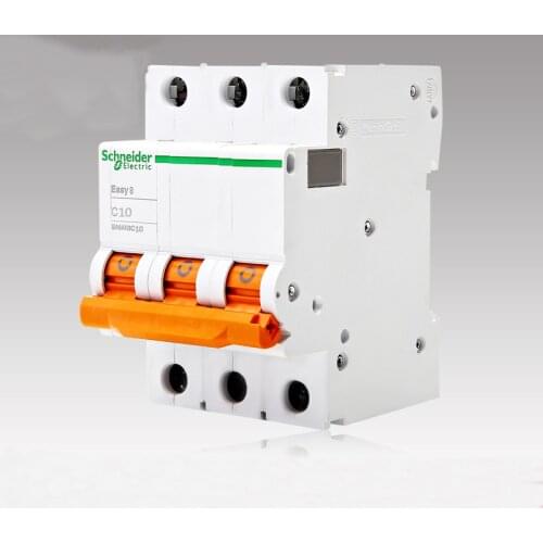 Schneider EA9AN3C10 miniature circuit breaker 380V three-phase electric air switch 3P 10A
