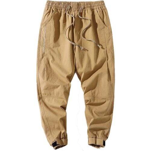 Men Baggy Trousers Wide Leg Streetwear Pants Ribbons Harajuku Fashion Trouses Harem Pants
