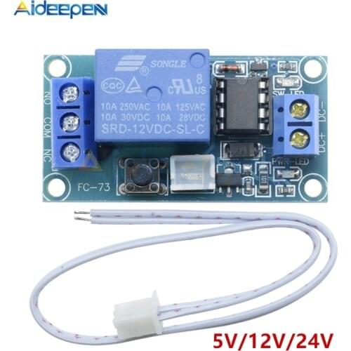 1 Channel DC 5V/12V/24V Latching Relay Module with Touch Bistable Switch MCU Control One Channel Relay