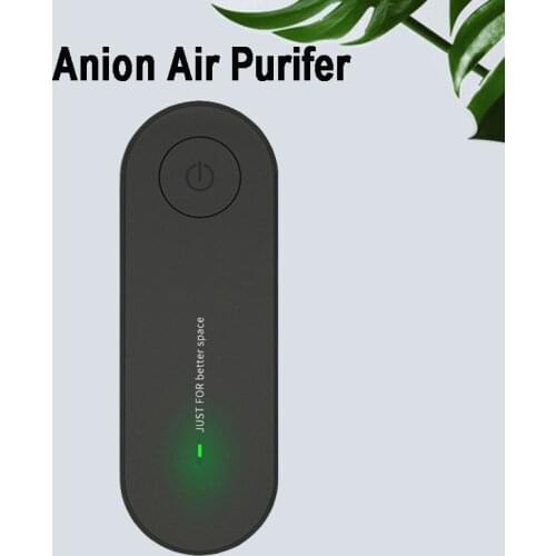 Portable Air Purifier Durable Mute Anion Air Freshener Ionizer Cleaner Dust Cigarette Smoke Remover Toilet Deodorant Household