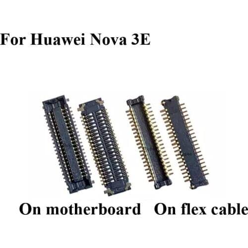 2PCS FPC connector For Huawei Nova 3E 3 E LCD display screen on Flex cable on mainboard motherboard For Huawei Nova3E