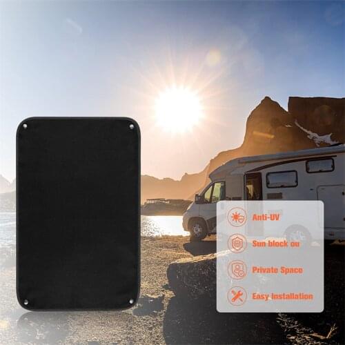 RV Entry Door Window Cover Shade 24x16Inch Camper Sunshade Sun Blackout Accessories For Travel Trailer Motorhome Camper Windows