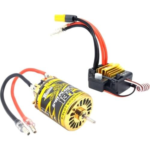 ROCKET 540 PLUS V2 5-Slot Brush Motor RC Motor 80A PLUS V2 Top-Level Brushed ECS for Tamiya Kyosho TRAXXAS WL 1/10