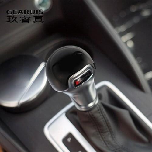 Gear Shift Handle Protection Sleeve decoration Covers Stickers Trims For Audi A3 8V Car Styling Modified Interior Accessories