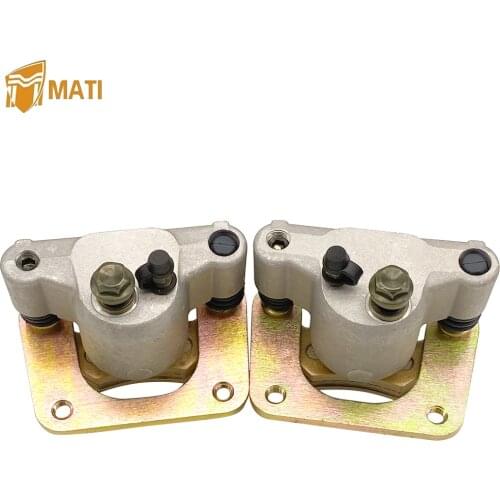 Mati Left Right Rear Brake Caliper Assembly for ATV Polaris RZR S 800 Sportsman Touring X2 500 700 800 with Pads 1911544 1911545