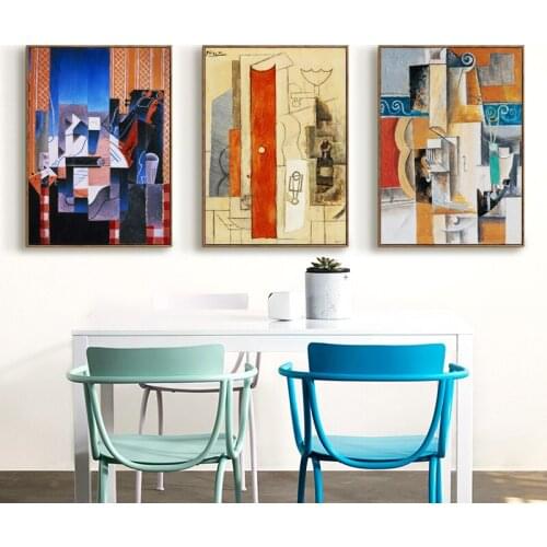 Modern Artist Picasso Abstract Works Oil Painting Canvas Art Painting Print Poster Picture Home Wall Decorative Gift