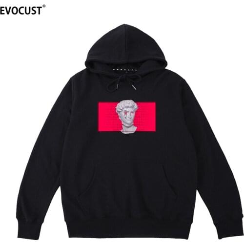 Vaporwave david music Michelangelo Statue HipHop streetwear Harajuku Hoodies Sweatshirts men women unisex Cotton