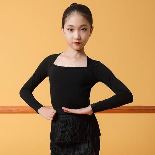 Latin Dance Practice Tops Long Sleeve Professional Rumba Dance Shirt Latin Dance Competition Clothing Tango Dance Blouse VO1420