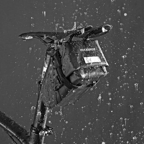 ROCKBROS Bicycle Tail Bags Fully Waterproof MTB Highlight Reflective Bike Bag Rear Saddle Tail Riding Bag Cycling Accessories