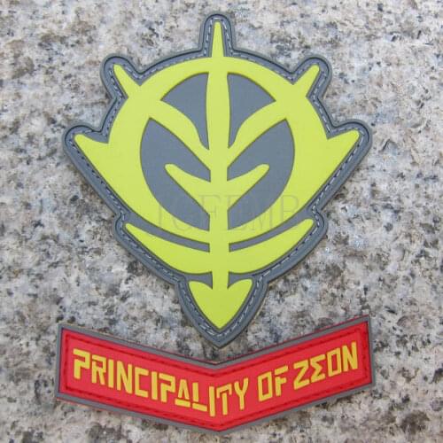 GUNDAM Zeon Logo Military Tactical Morale 3D PVC patch Badges PB293