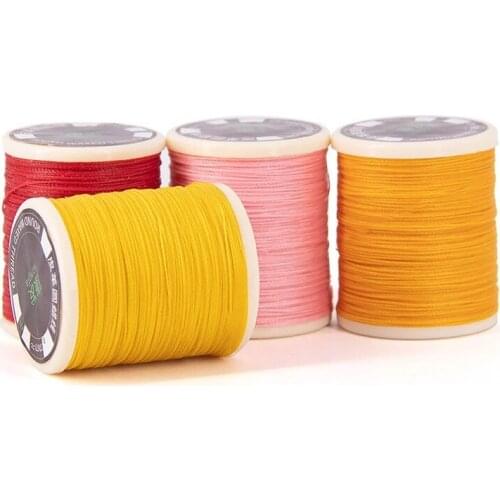 Top Grade Waxed Polyester Cord Round Wax Thread Hand-made Non-split Strand Craft Supplies for Leather Jeans Shoes Suitcase