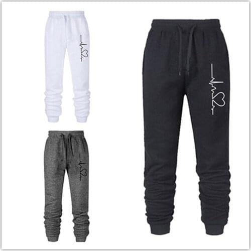 2020 Autumn Women Casual Gym Sweatpants Workout Cotton Trousers Print Thin Autumn Spring Female Sport Pants Running