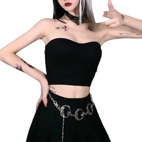 4 Colors Summer Women Close-fitting Sexy Vest Ladies Girls Solid Color Off Shoulder Tube Tops Tanks Black/ White/ Pink/ Purple