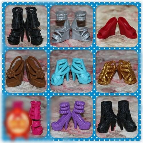 1/6 Doll Shoes Mix style High Heels Sandals Boots Colorful Assorted Shoes Accessories For Barbie Doll Baby Xmas DIY Toy