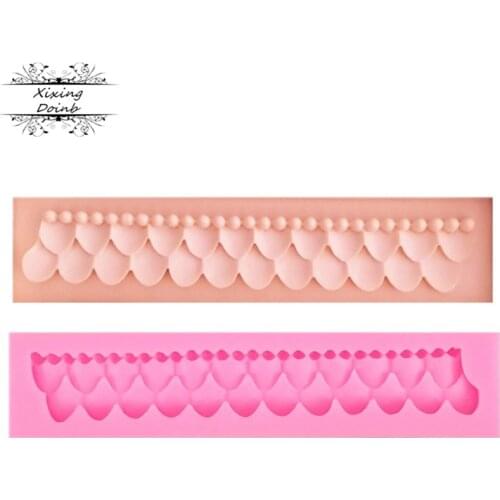 1Pcs Edge shape silicone soft candy mold cake decorating tool candy chocolate Soft Candy Mold