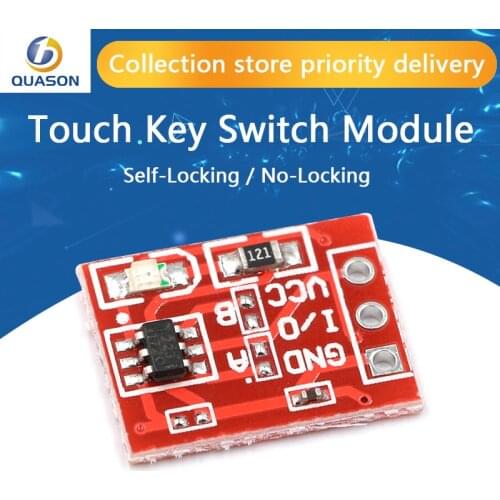 NEW TTP223 Touch button Module Capacitor type Single Channel Self Locking Touch switch sensor For Arduino