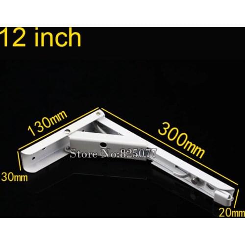 12 Inch Spring Folding shelf bracket Porous folding scaffold shelf support Multifunction Triangle bracket 2pcs/lot KF775