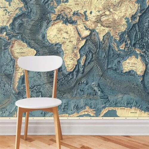 3D Wallpaper Retro Background Wall Painting Hand Painted Murals Living Room Study Room Home Decor Wall Paper For Walls 3 D Mural