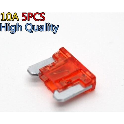 5Pcs/Lot New 10A Mini Size Auto Boat Car Blade Fuse Free Shipping