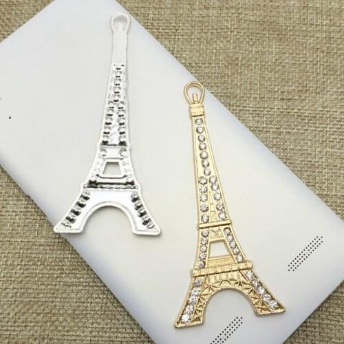 50pcs Paris Charms Crystal Rhinestone Buckle Button For Wedding Bride Hairpin Invitation Hair Belt Brooch Pendant Necklace Decor