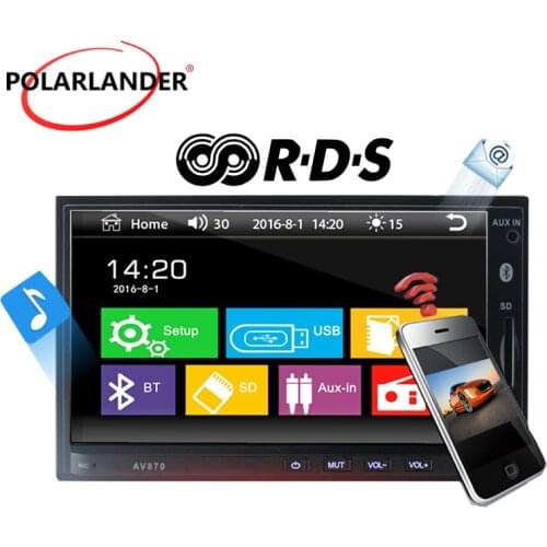 7Inch MP4MP3 European American Bluetooth Insertion Machine HD Reversing MP5 RDS Car Radio Hands-Free 2 Din FM/AM USB / AUX / SD