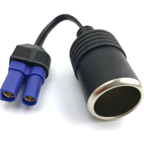 Car battery DC12V Adapter EC5 plug turn cigarette lighter adapter socket Extension cord length:7.5cm