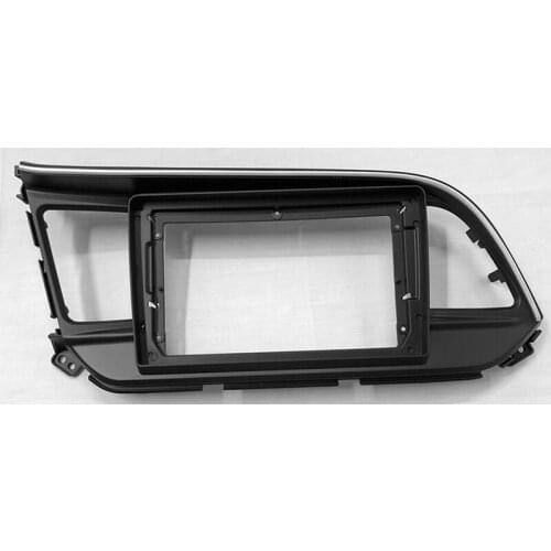 FEELDO Car Audio 2DIN Fascia Frame Adapter For Hyundai Elantra 2018 9" Big Screen DVD Player Radio Dash Fitting Panel Frame Kit